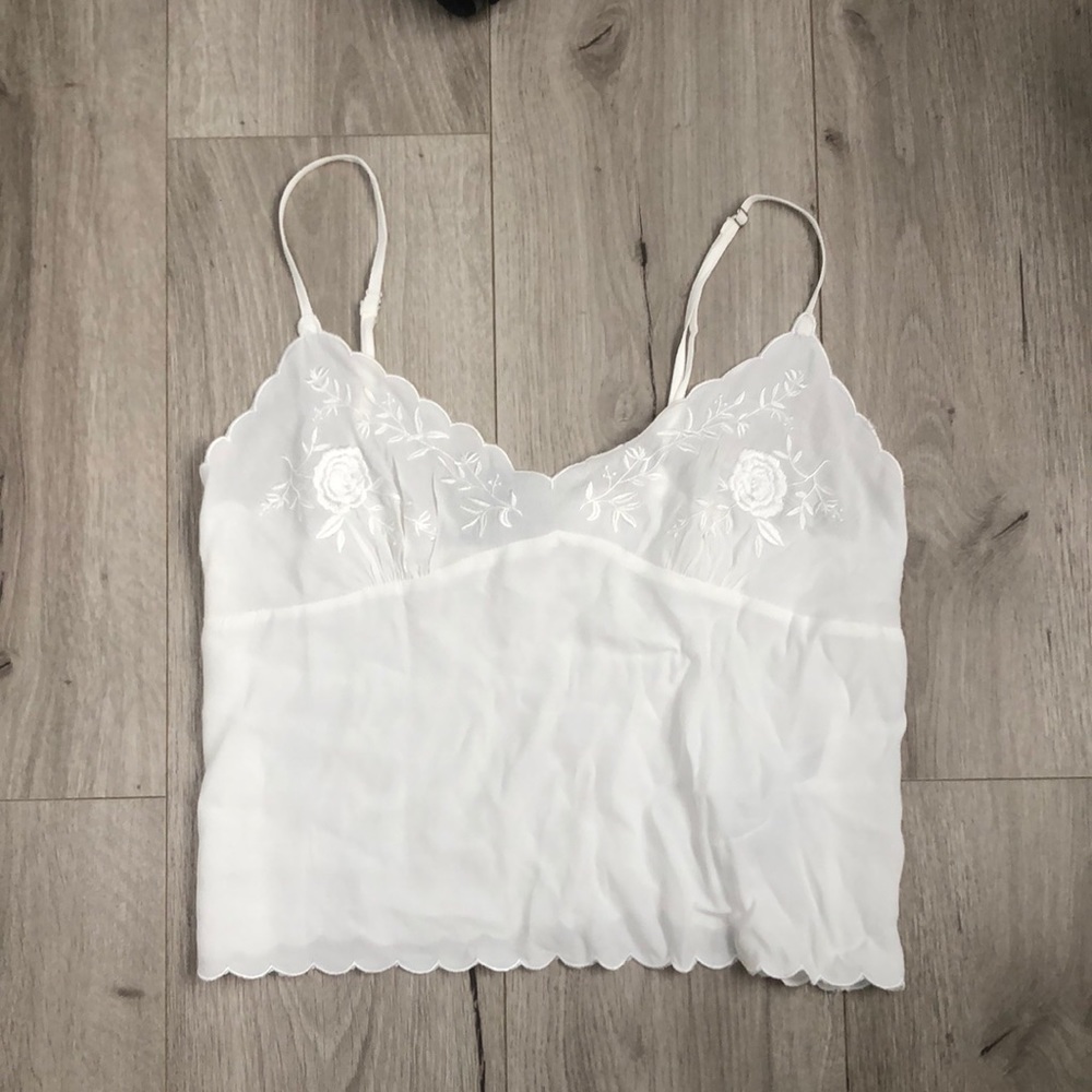 White Floral Camisole